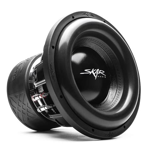 12 inch skar subs - Skar Audio SDR-10. The Skar Audio SDR-10 was designed to be a hard hitting 10-inch subwoofer that also offers amazing sound reproduction and low note capabilities. The SDR-10 features a 2.5” high temperature 4-layer high temperature copper voice coil that is attached to our Skar Audio signature red spider.